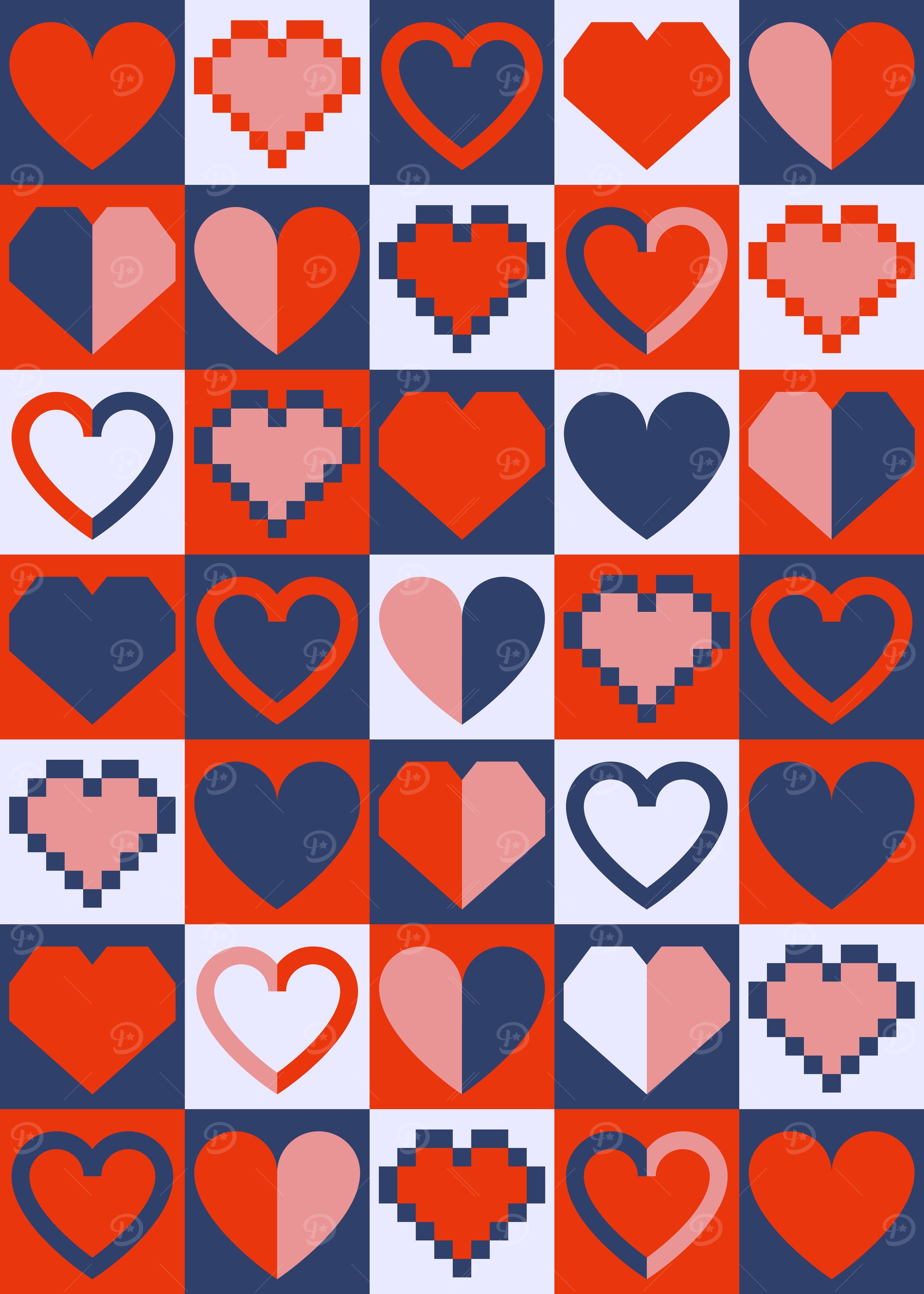 Geometric hearts