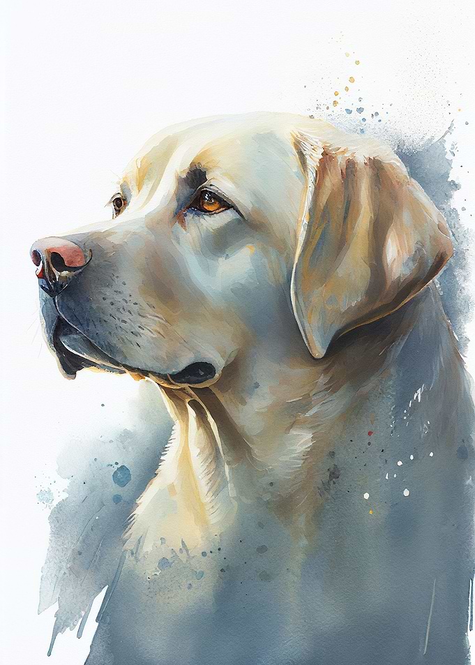 Labrador Watercolor Animal