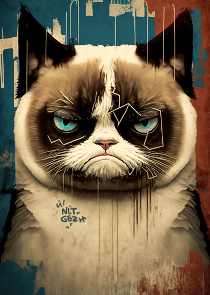 Pop Art Grumpy Cat