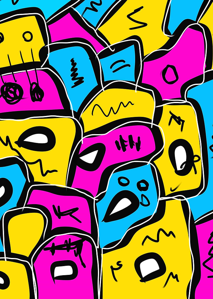 Abstract Pop Art Pattern