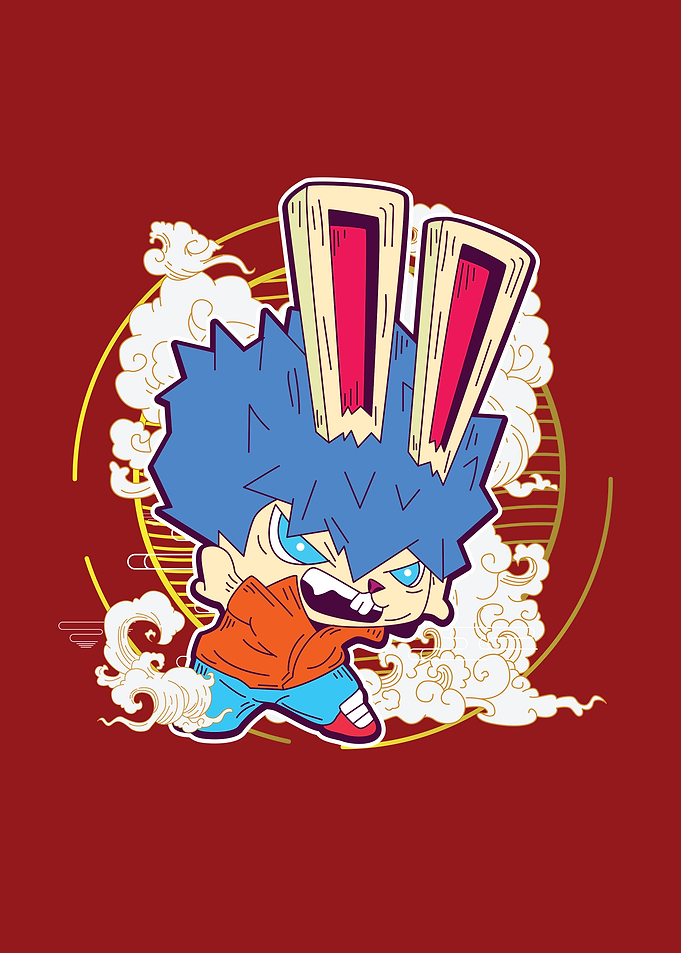 Rich rabbit for New Year