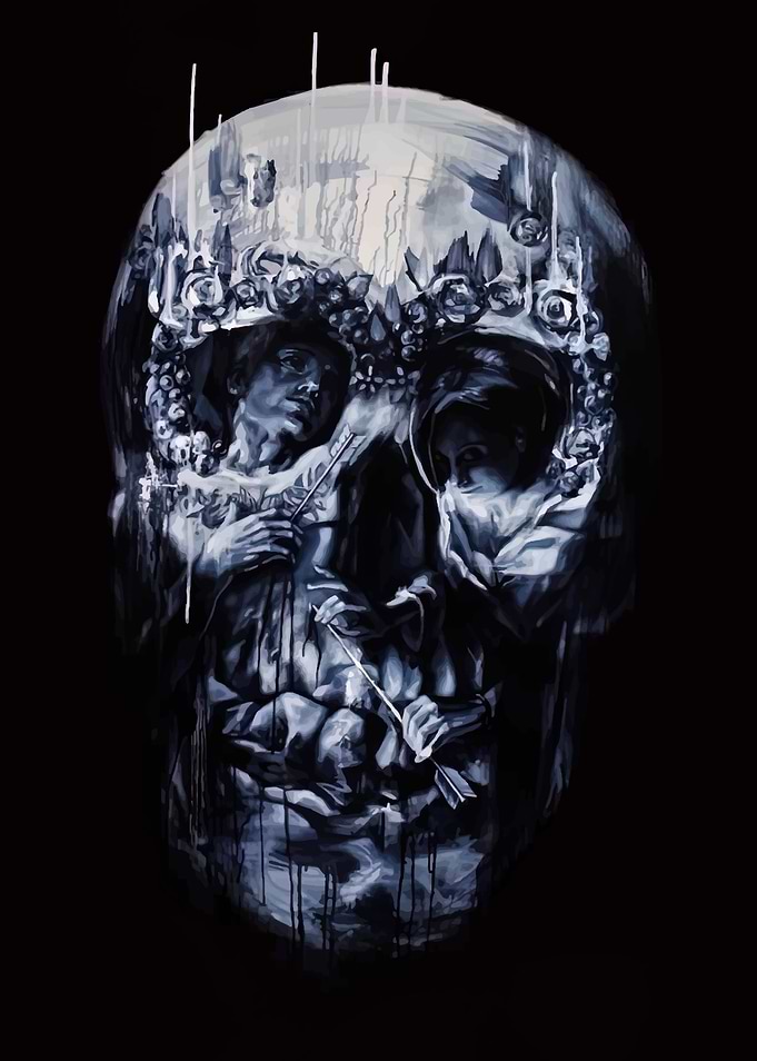 Optical Illusion Skull