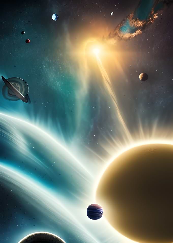 Blue light planets