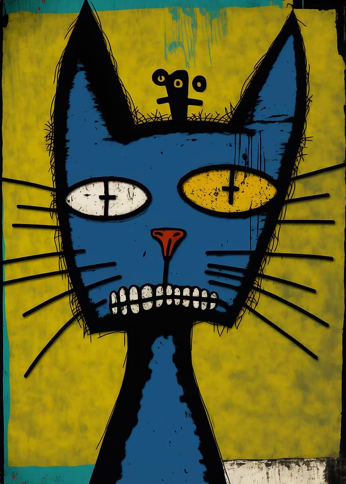 Pop Art Cat Portrait