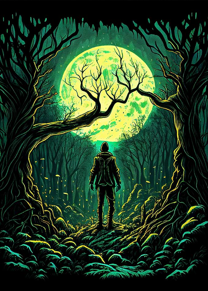 Green scary forest