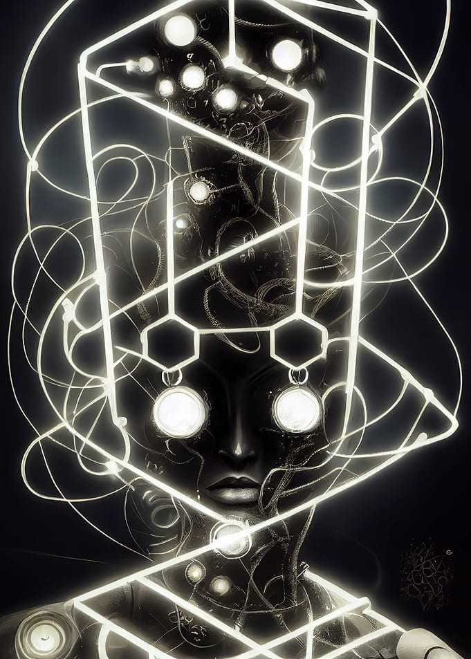 fauvism steampunk robot