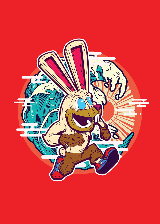 Rich rabbit for New Year