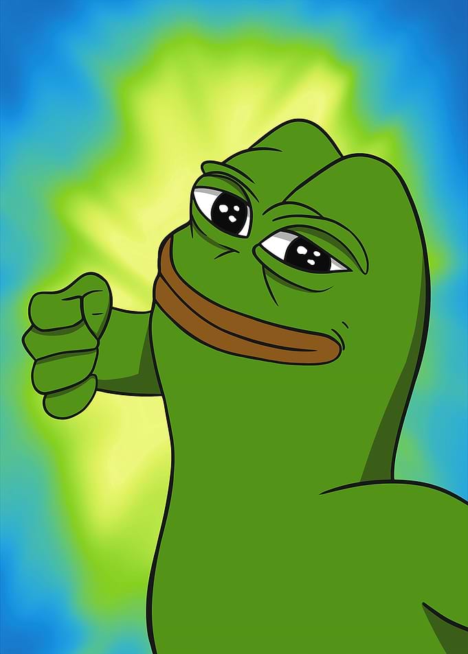 Cartoon Meme Green Punch