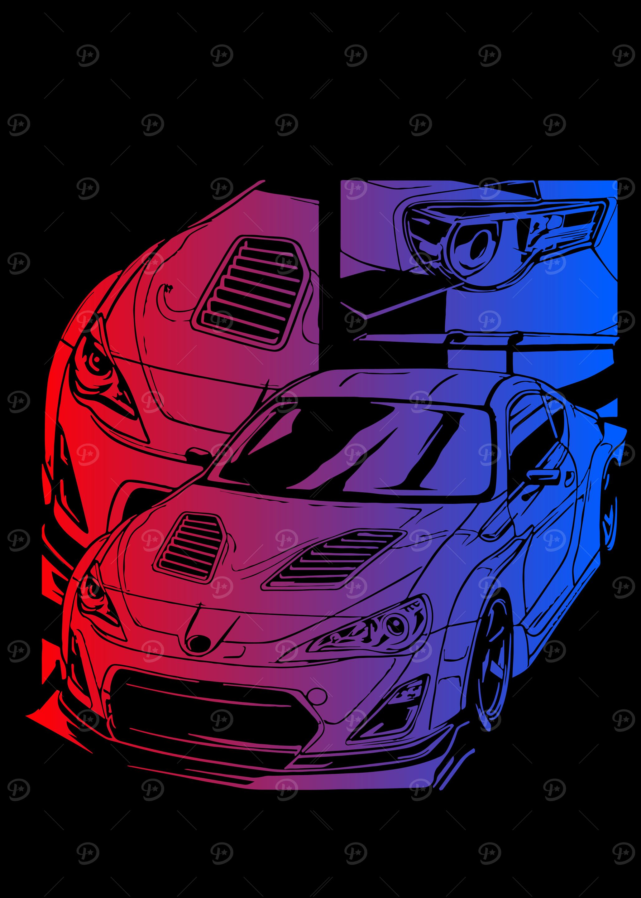 Retro Racing Car