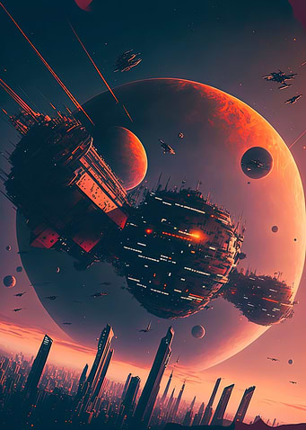 Future City on Alien World