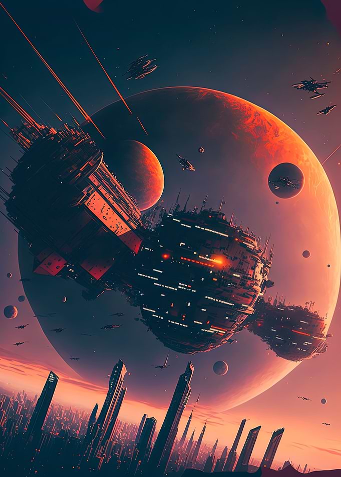 Future City on Alien World