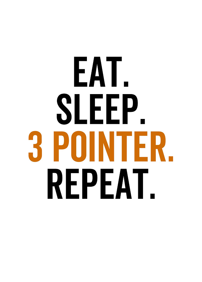Eat Sleep 3 Pointer Repeat
