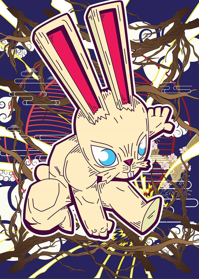 Rich rabbit for New Year