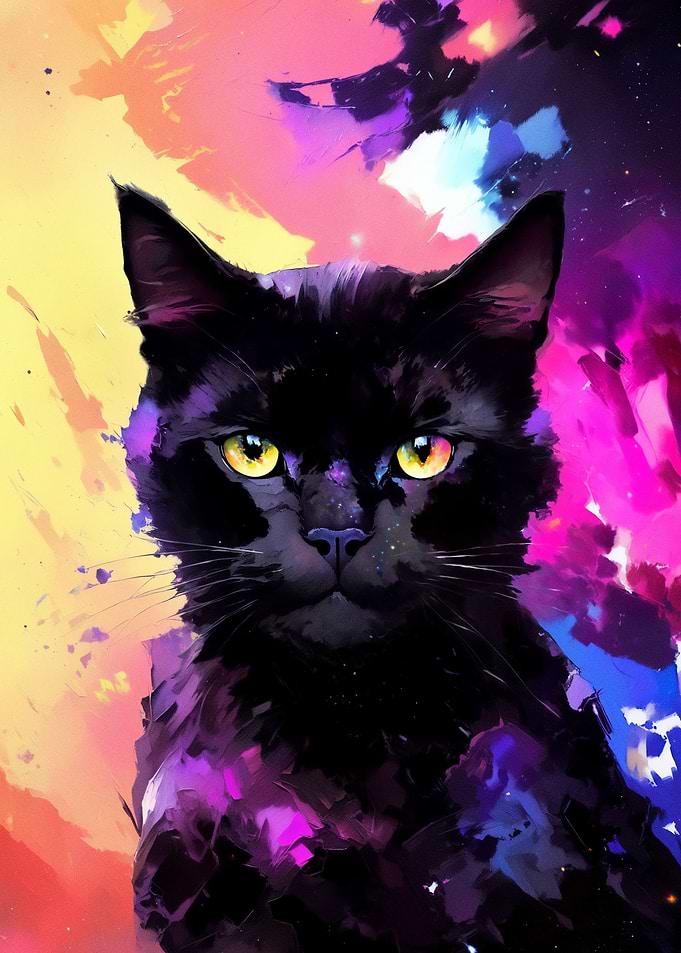Galactic Black Cat