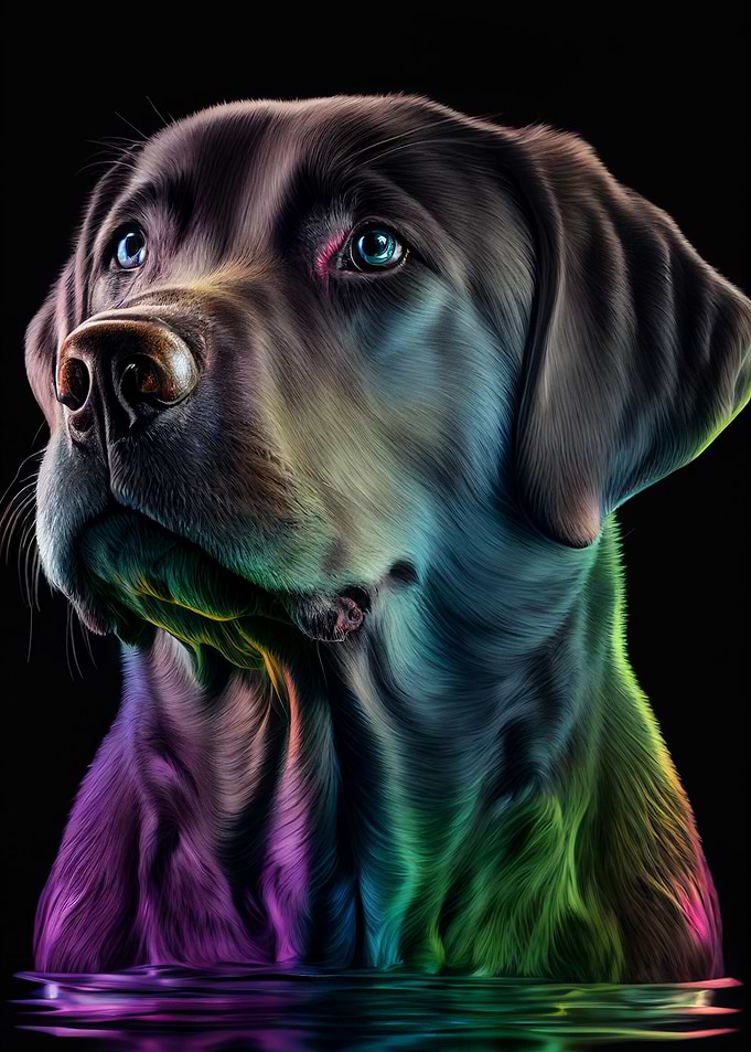 Labrador Illustration Colo