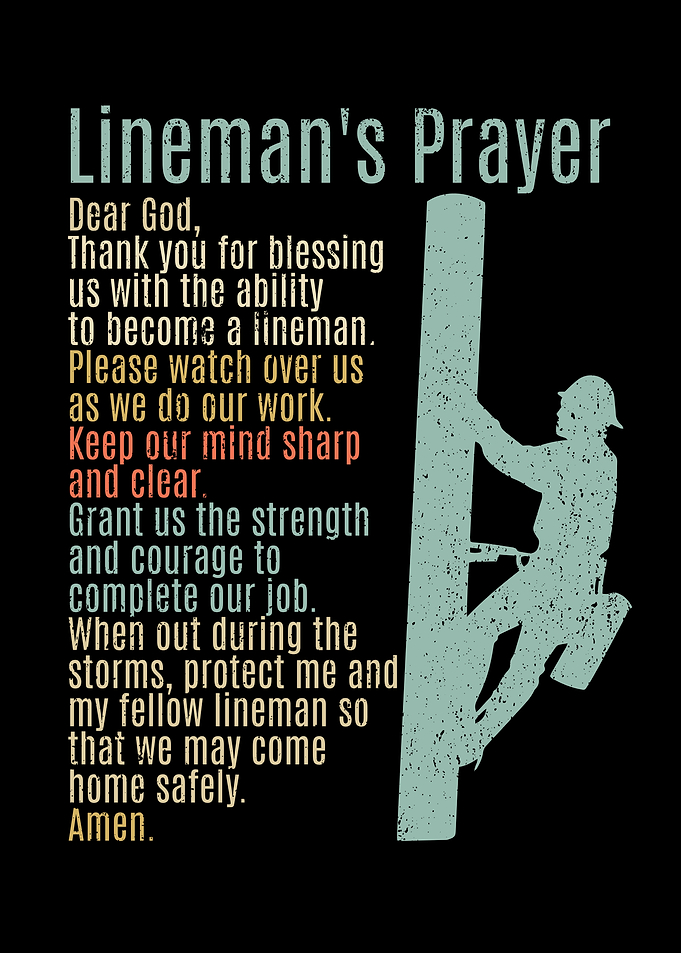 Electrial Lineman Prayer