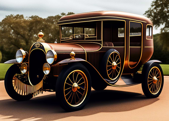 90s Antique Car