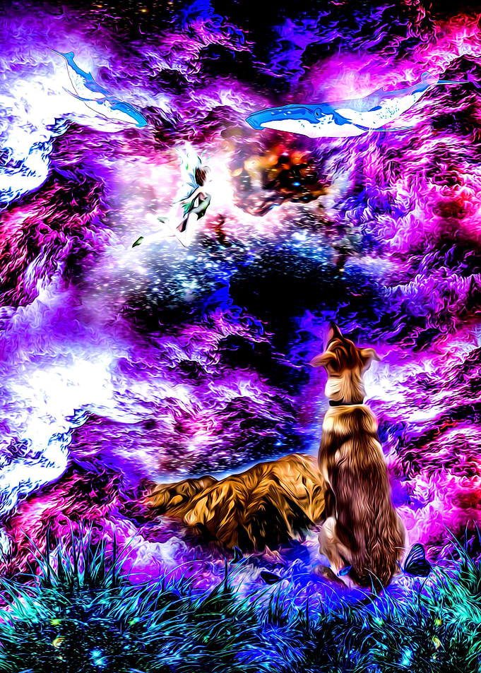 Doggo Fantasy Space Art