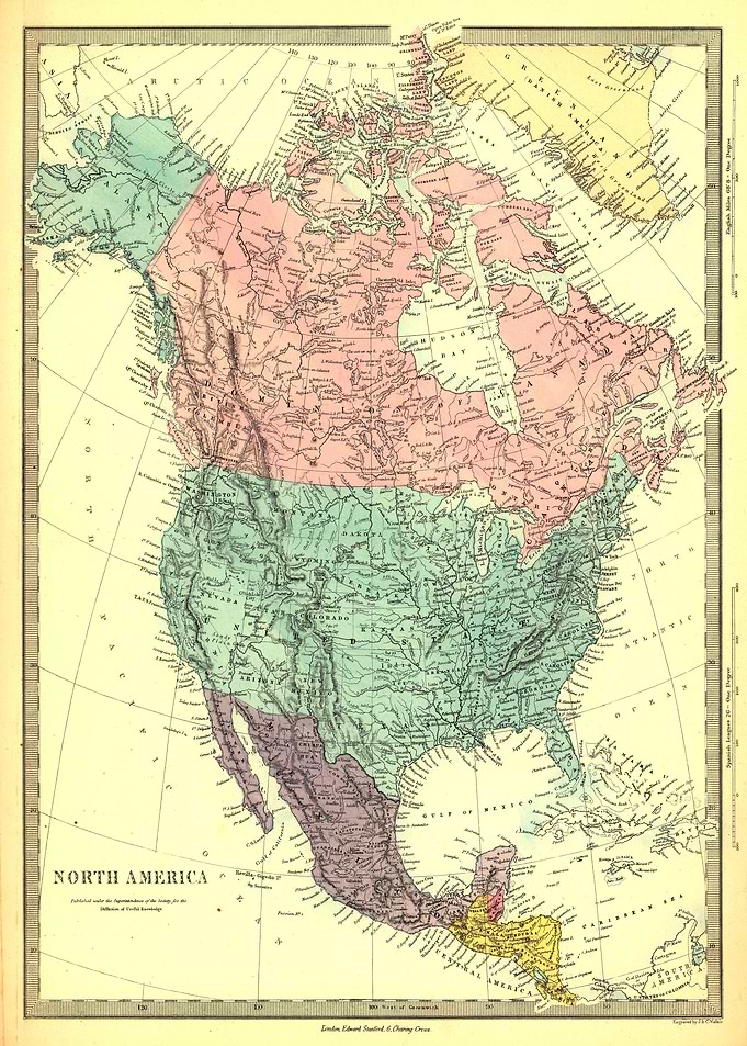 North America map