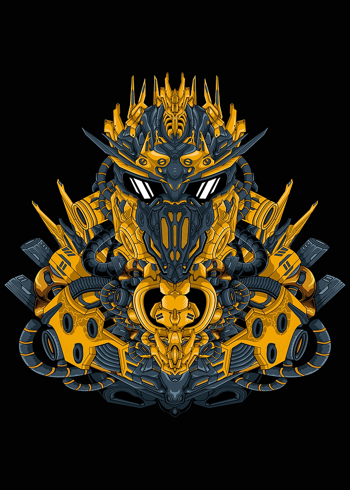Warrior character mecha