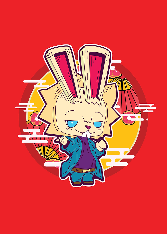 Rich rabbit for New Year