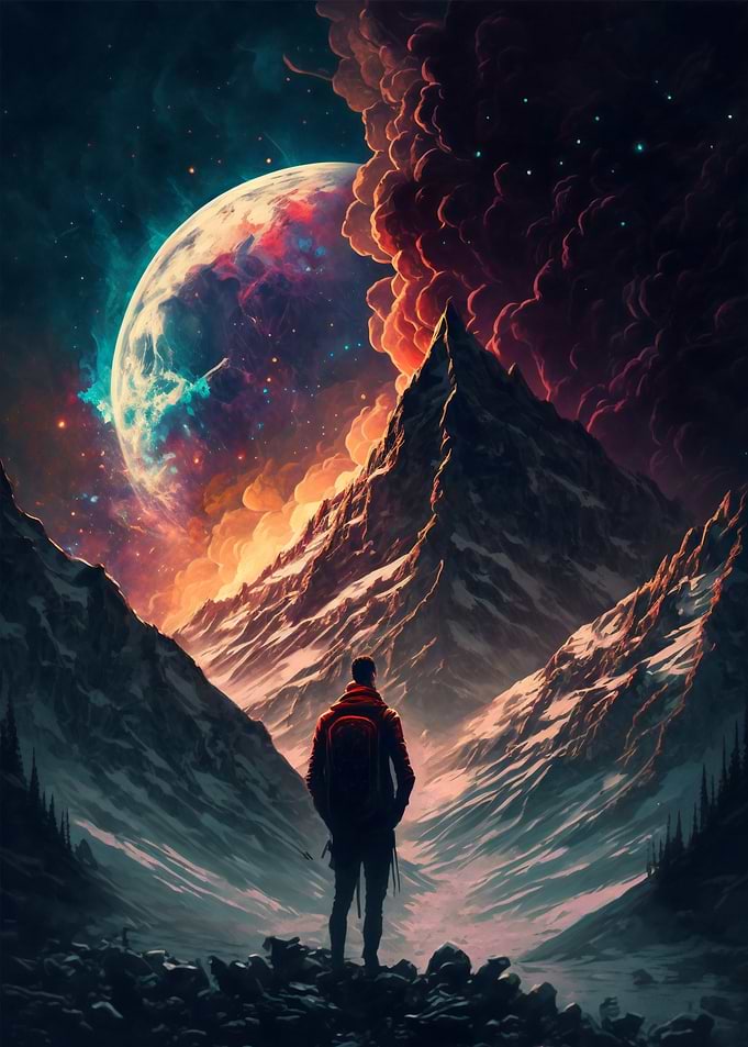 Man hiking