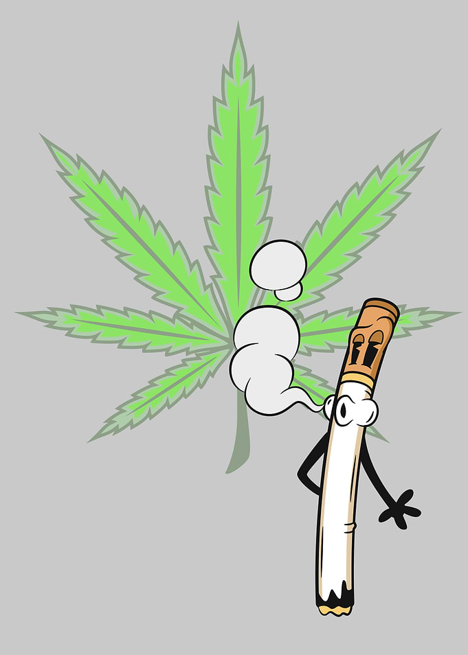 SMOKING MASCOT CANNABIS