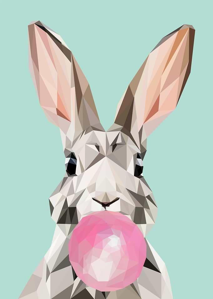 bubblegum animal bunny