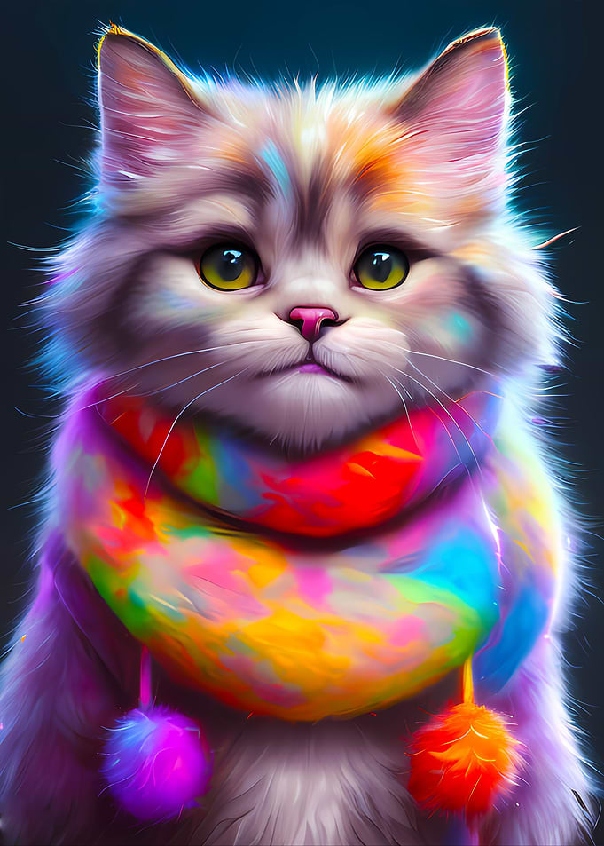 cute fluffy cat