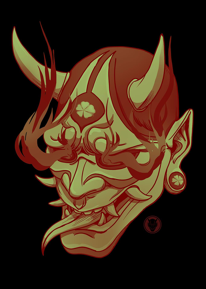 Japanese Hannya Mask