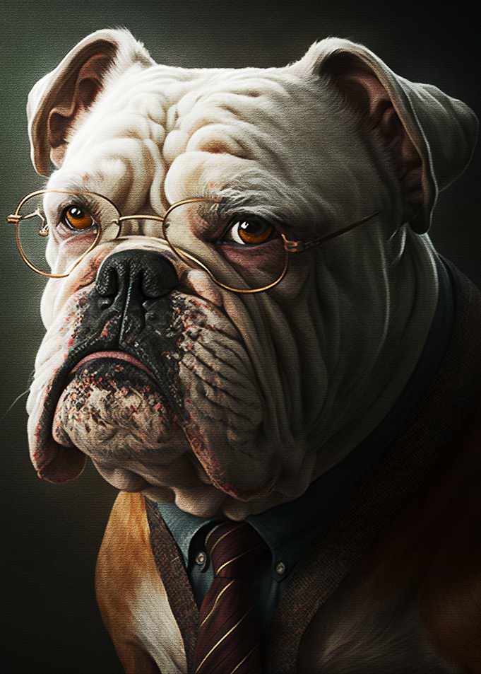 Dog Wearing Glasses