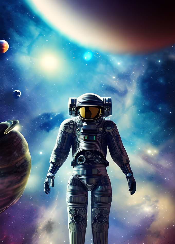 Cosmonaut in Space