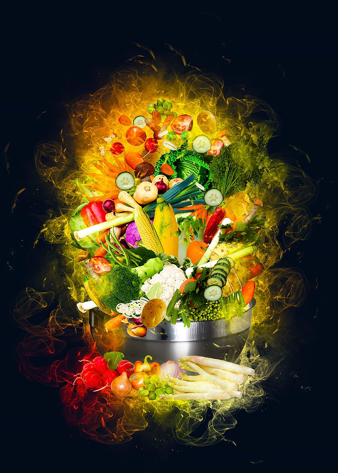 vegetables smoke