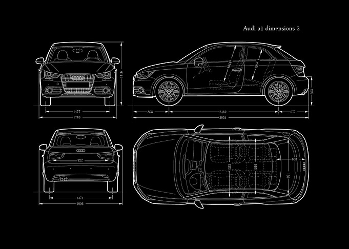 Audi a1 dimensions 2