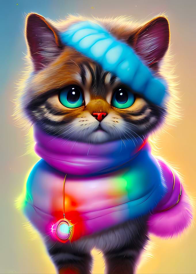 cute fluffy cat
