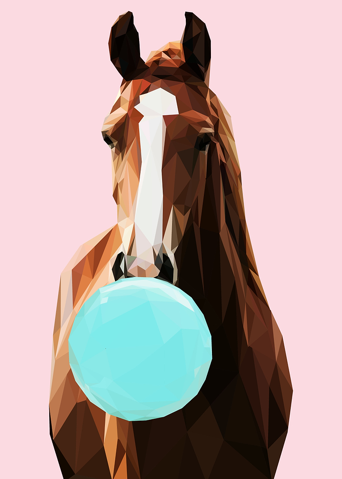 bubblegum animal horse