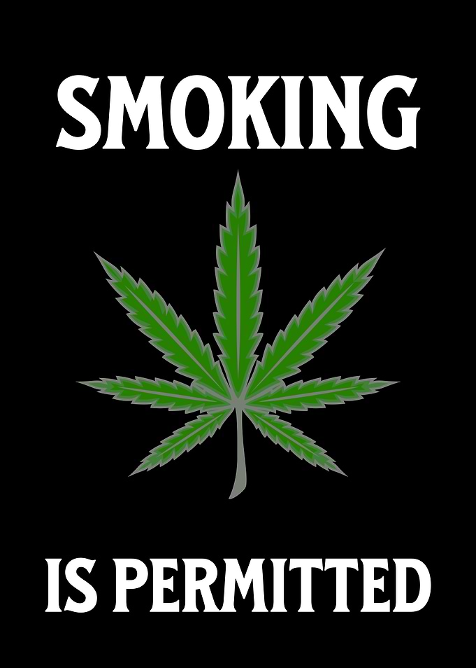 SMOKING IS PERMITTED BLACK