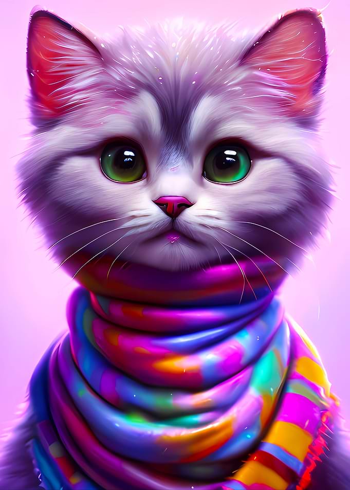 cute fluffy cat