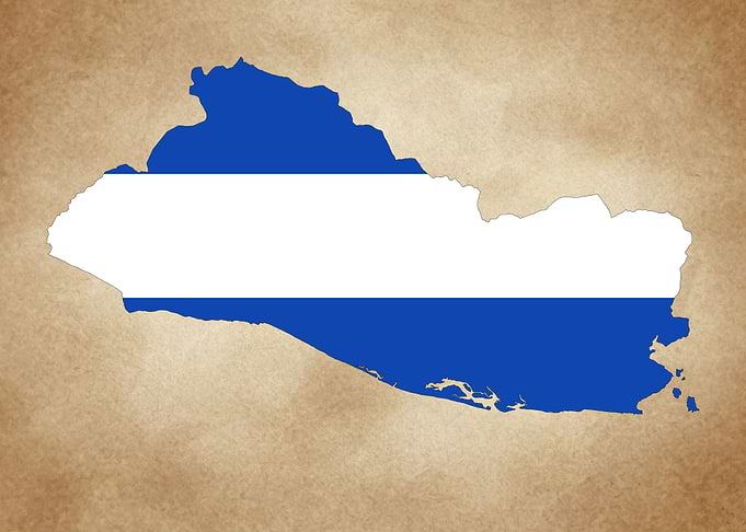 El Salvador vintage map