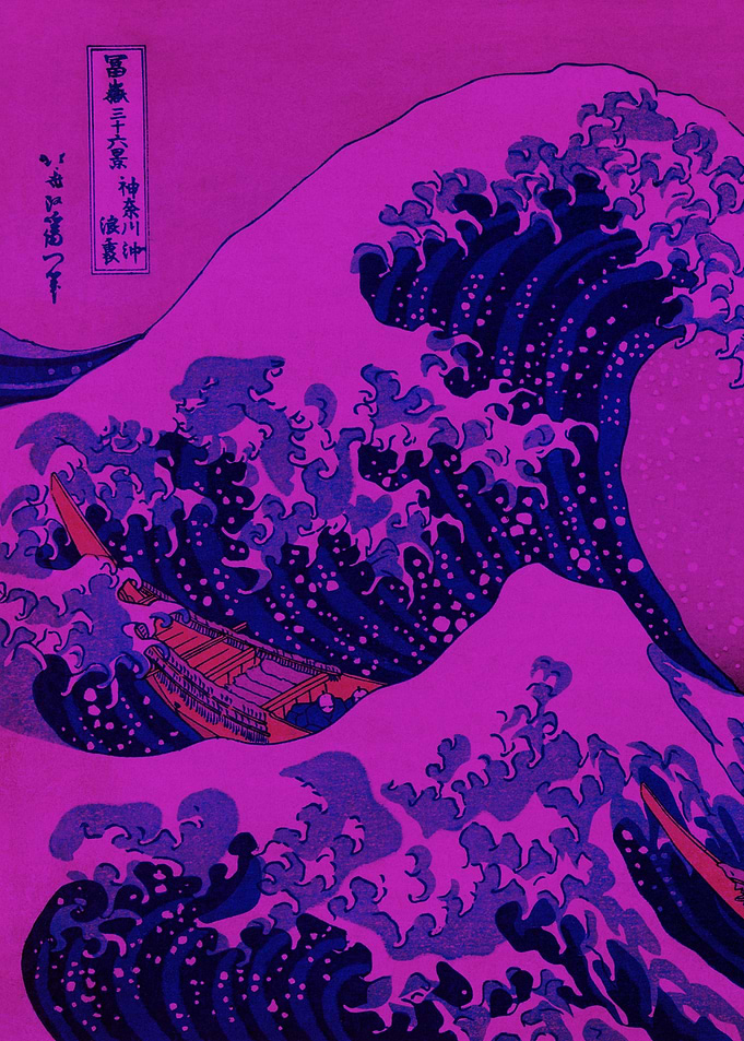 The Great Wave Vaporwave