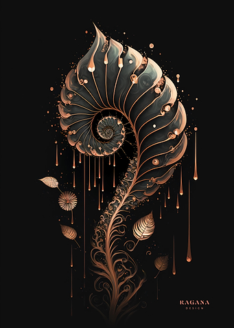 Rose Gold Fibonacci Style