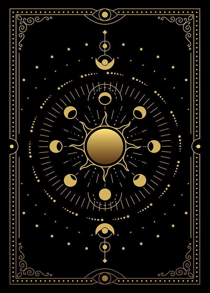 Tarot sun and moon orbit
