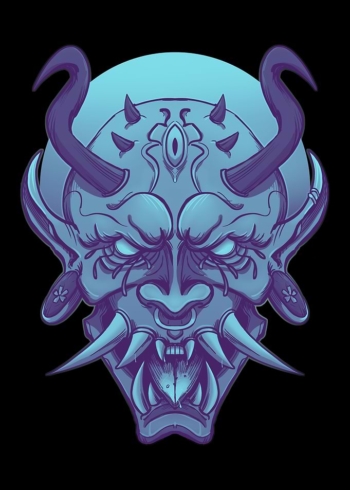 Japanese Hannya Mask