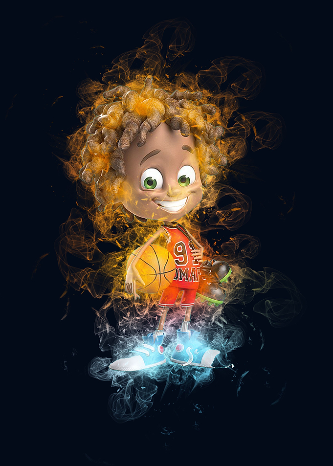 Basketball cartoon