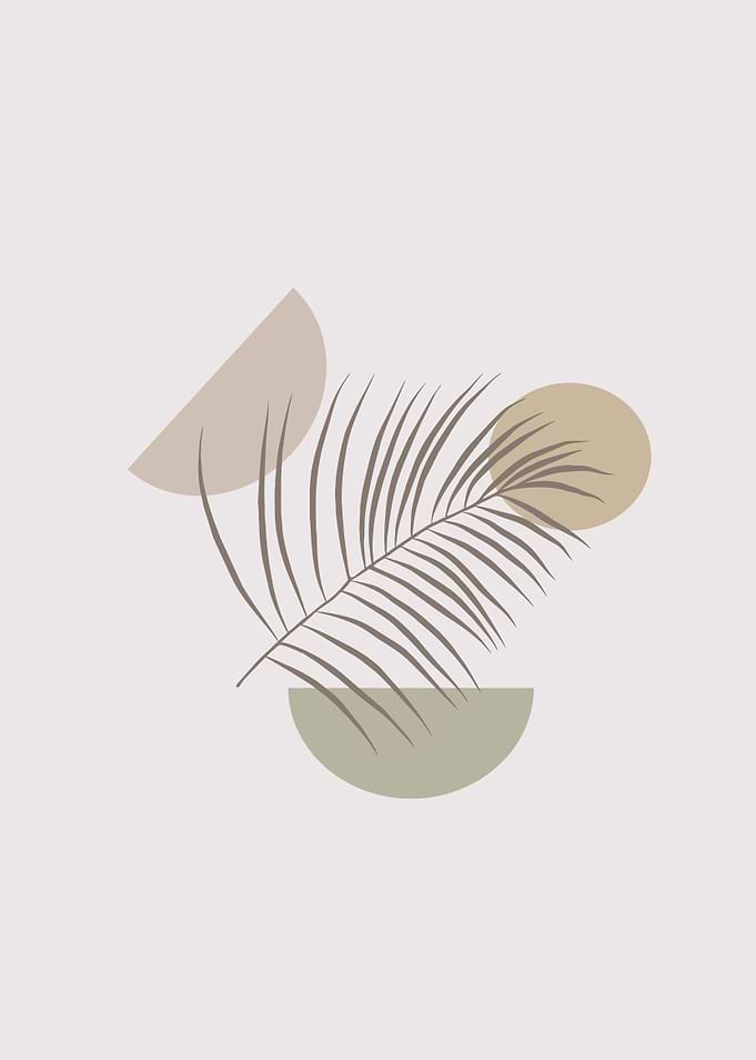 palm leaf pastel color