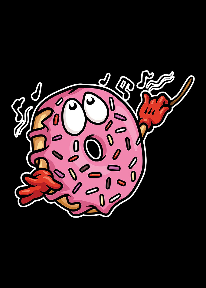Food character donuts