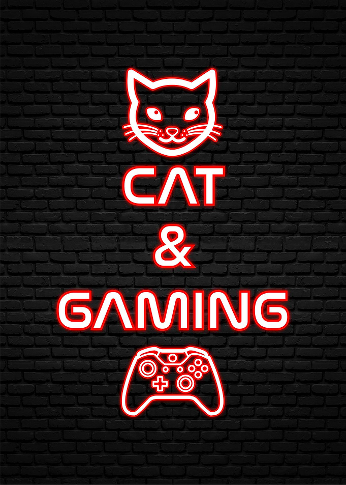cat and gaming