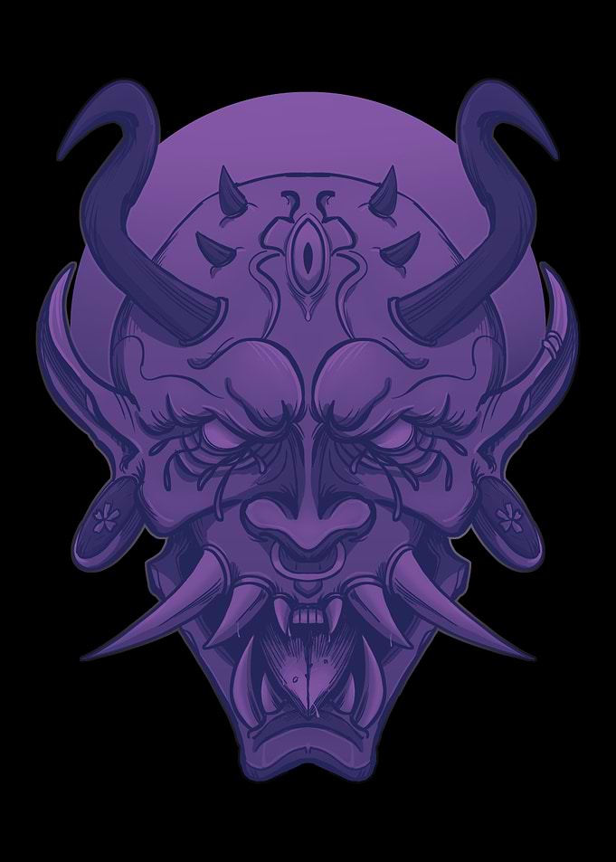 Japanese Hannya Mask
