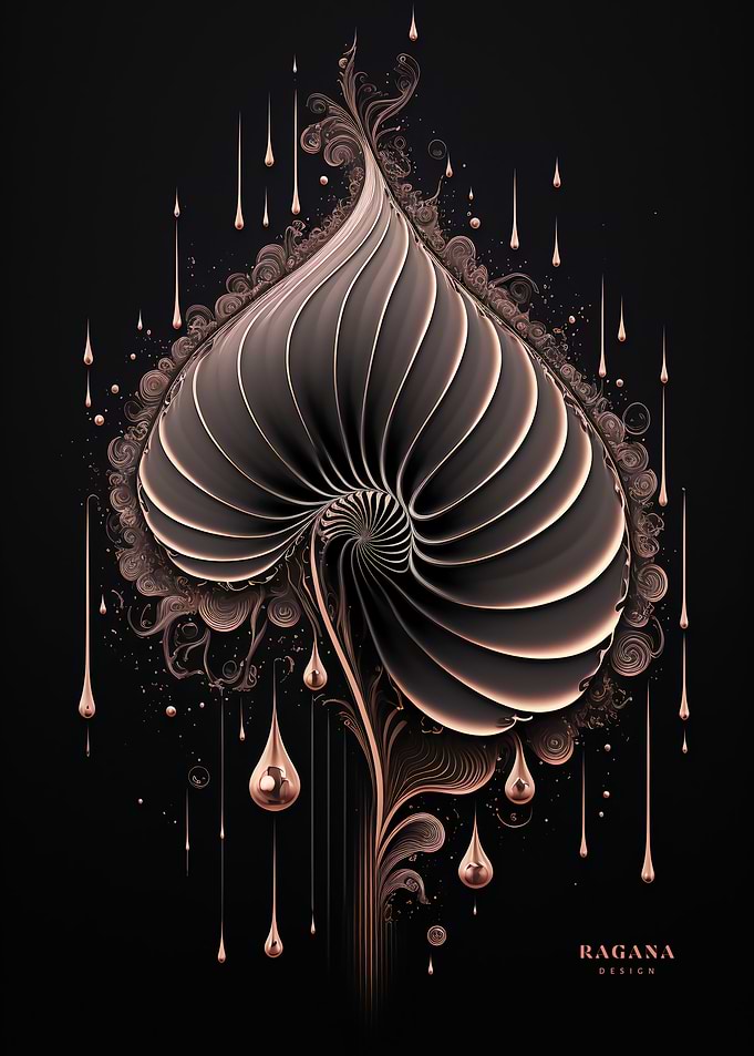 Rose Gold Fibonacci Style