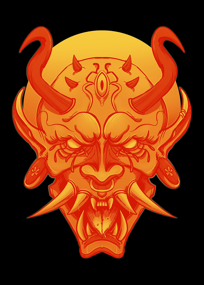 Japanese Hannya Mask